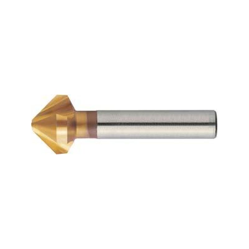 Avellanador conico DIN335HSS TiN forma Cvastago cilindrico 907,0mm FORMAT