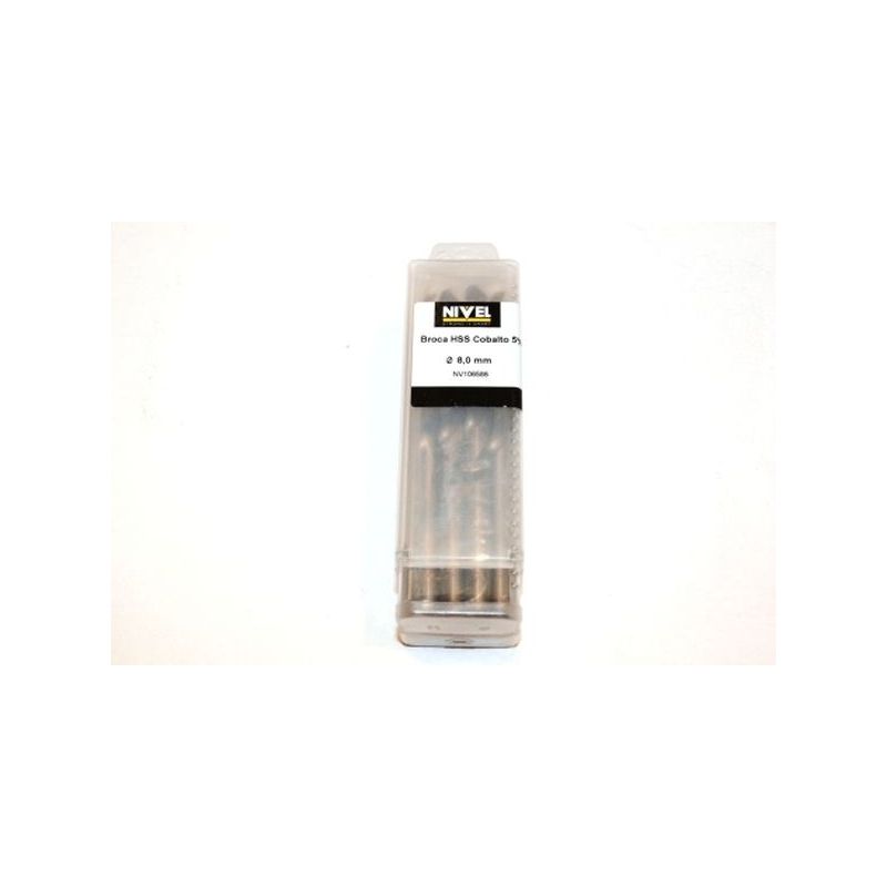 BROCA MET RECT HSS 08,00MM 075/117 MM 338N 5%COB DOR 135§ NI