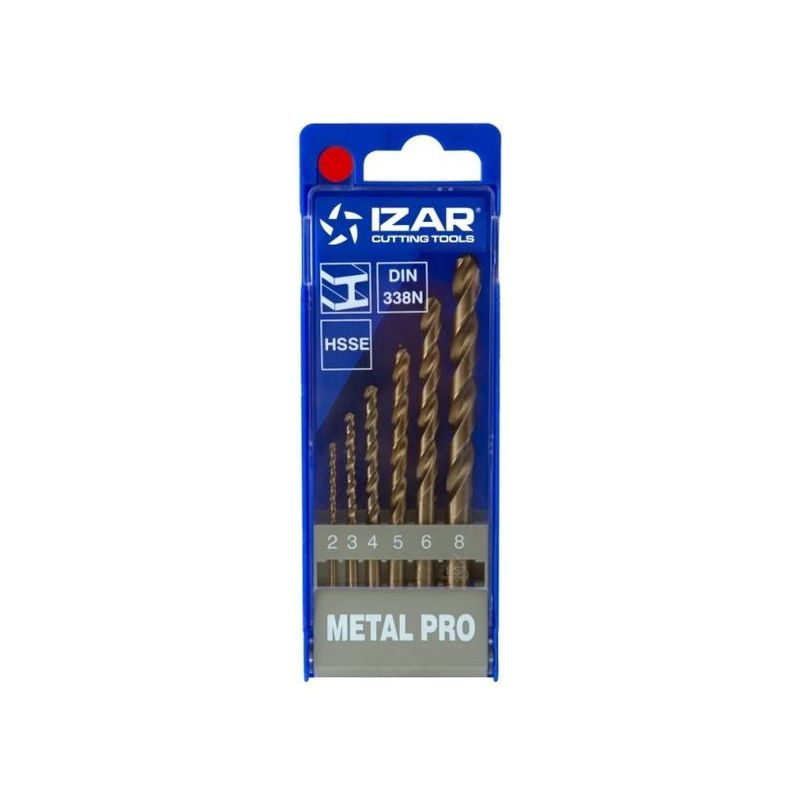 BROCA MET IZAR JUEGO HSS-COB. 1462 1462-30231 6 PZ