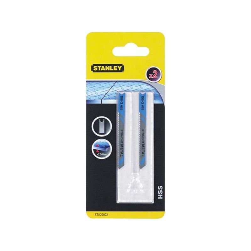 HOJA SIERRA CALAR ACERO 2,5-6,0MM VAST.&quot;U&quot; C/RECTO STANLEY 2
