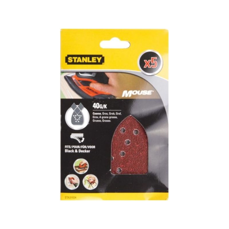 HOJA LIJA STANLEY MOUSE PERFOR. GR40 MA 5 PZ