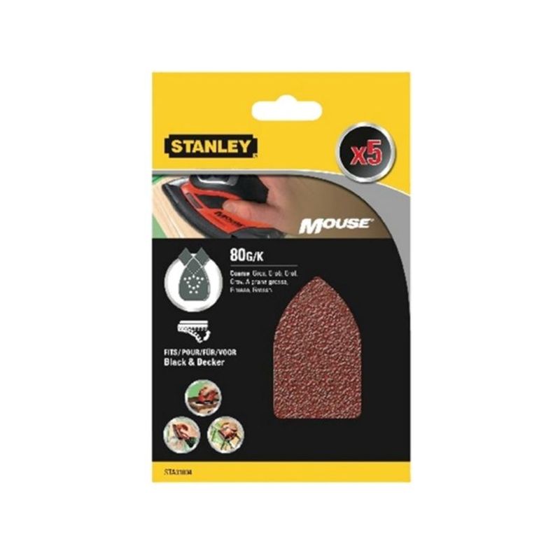 HOJA LIJA STANLEY MOUSE PERFOR. GR80 MA 5 PZ