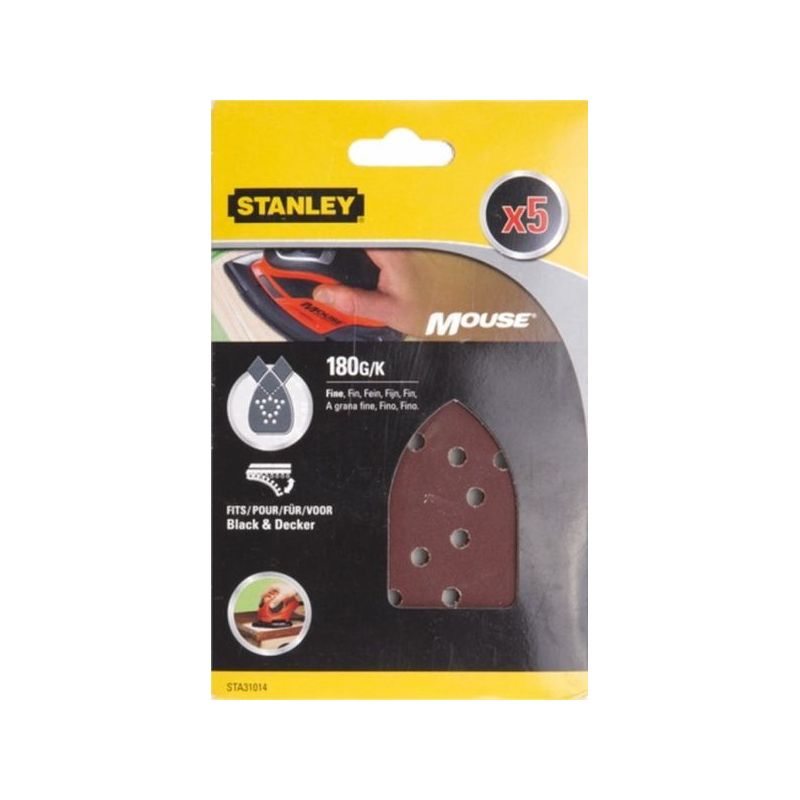HOJA LIJA STANLEY MOUSE PERFOR. GR180 MA 5 PZ