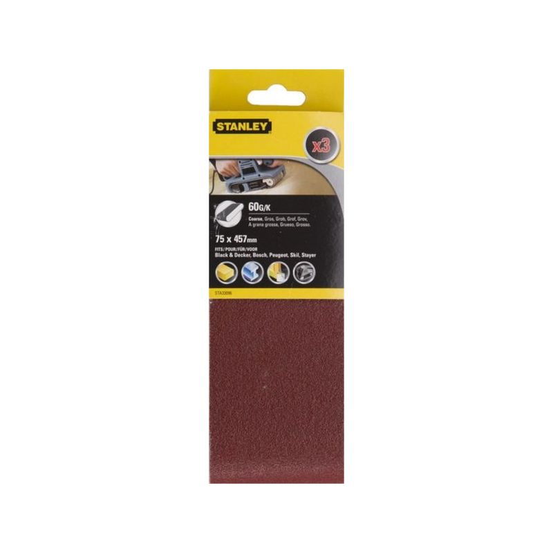 BANDA LIJA STANLEY 075x457MM GR60 MA 3 PZ
