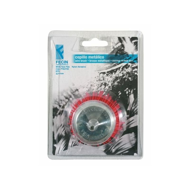 CEPILLO IND TAZA TALADRO 075 MM NYL FECIN