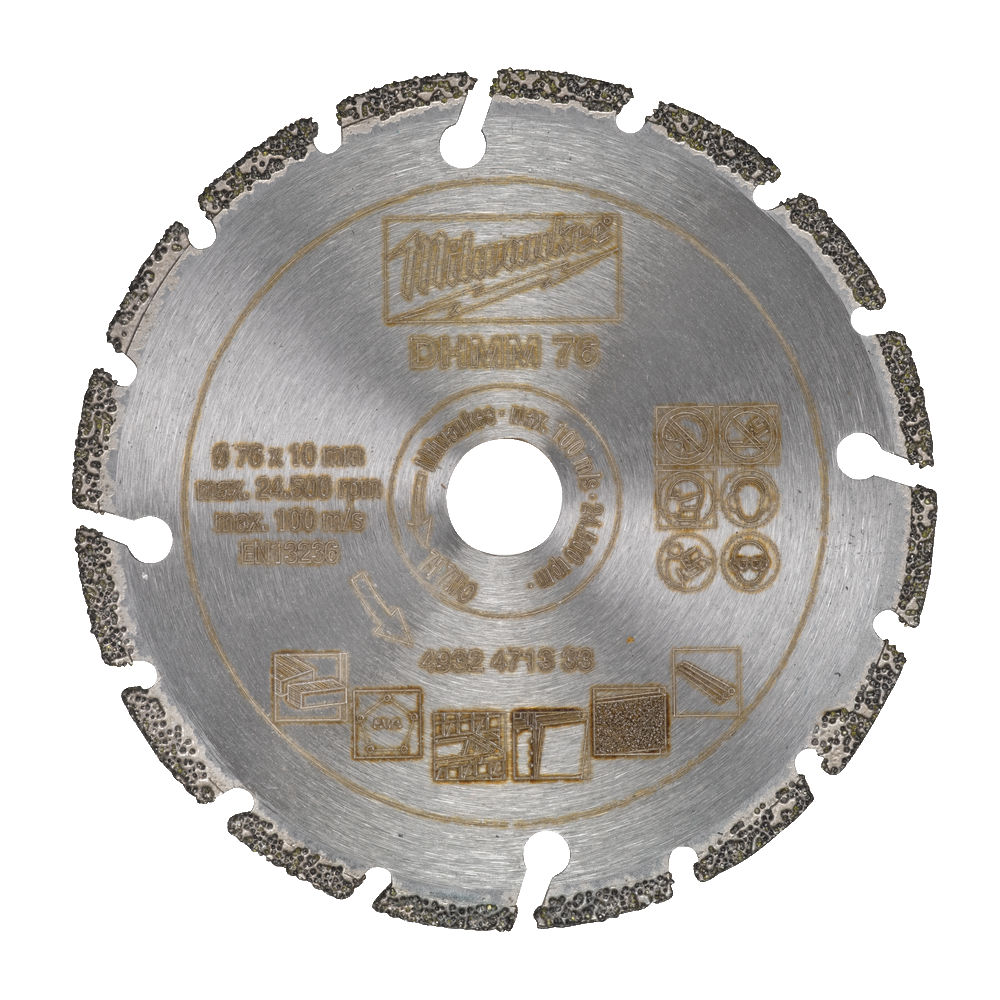 Disco de diamante multimaterial de 76mm