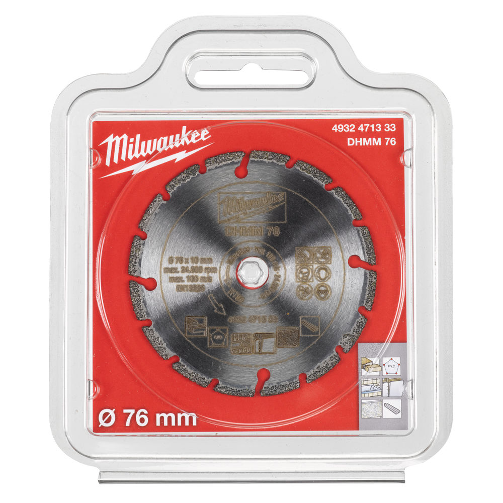 Disco de diamante multimaterial de 76mm