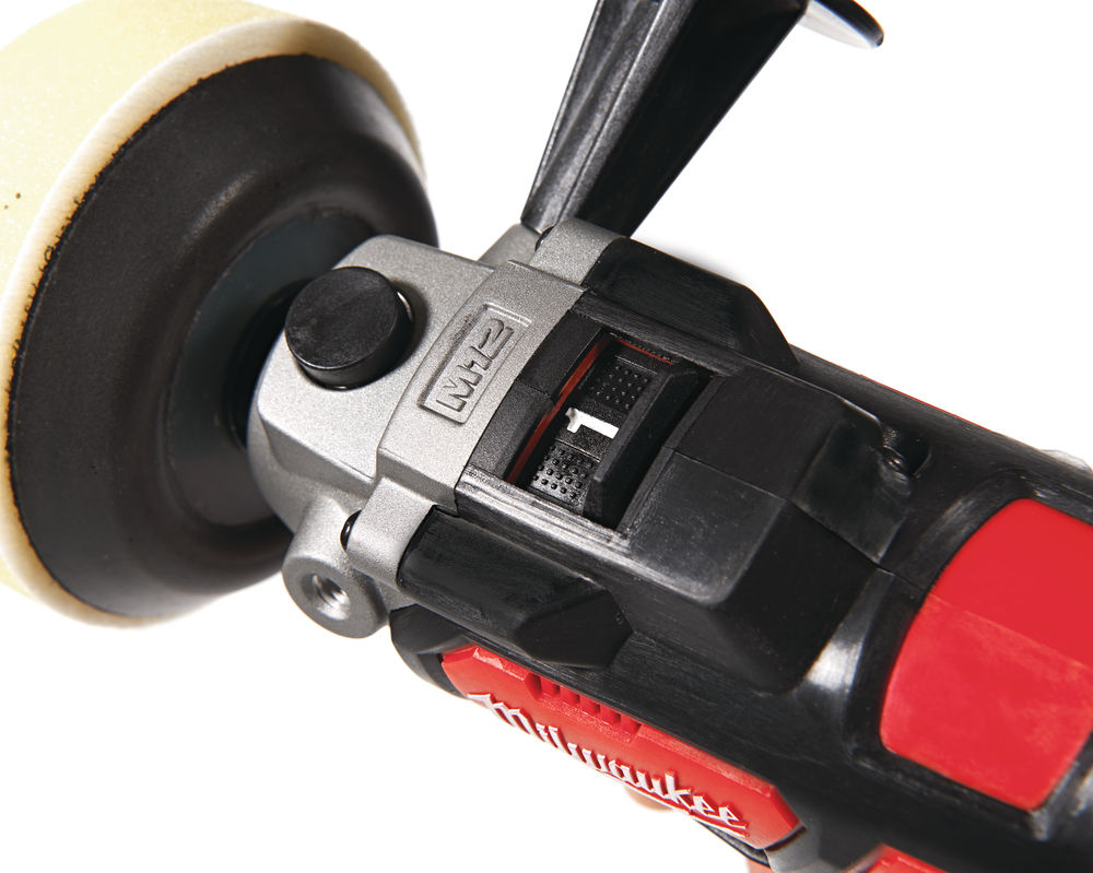 Pulidora/lijadora M12 2 velocidades (2.500 / 7.500 RPM), cap máx. 76mm , ver-0