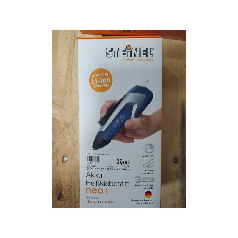 Aplicador de cola termofusible neo1 azul
