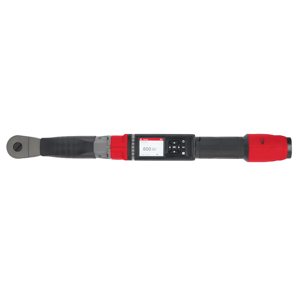 Llave de carraca dinamométrica M12 FUEL™ ONE-KEY™, recepción 1/2&quot;, rango de par 16,9-203,4Nm, exactitud apriete ±2%, exactitud desapriete ±3%. Se suministra con 1 batería M12B2 y cargador C12C, en kitbox