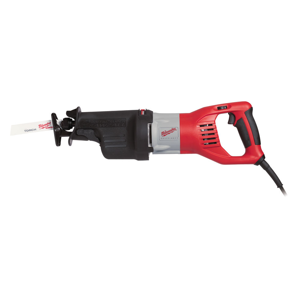 Sierra de sable SAWZALL™ de 1500W, carrera 32mm, 0-2800cpm, AVS, FIXTEC™, embrague de seguridad. Se suministra en kitbox