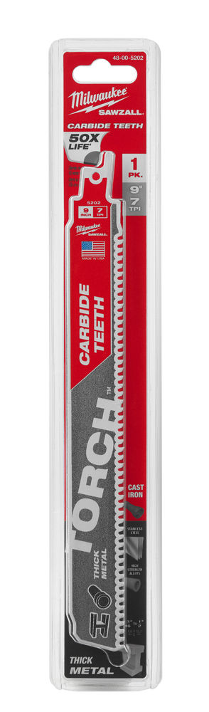 Hoja Sable THE TORCH Carbide230mm 7Tpi - 1ud