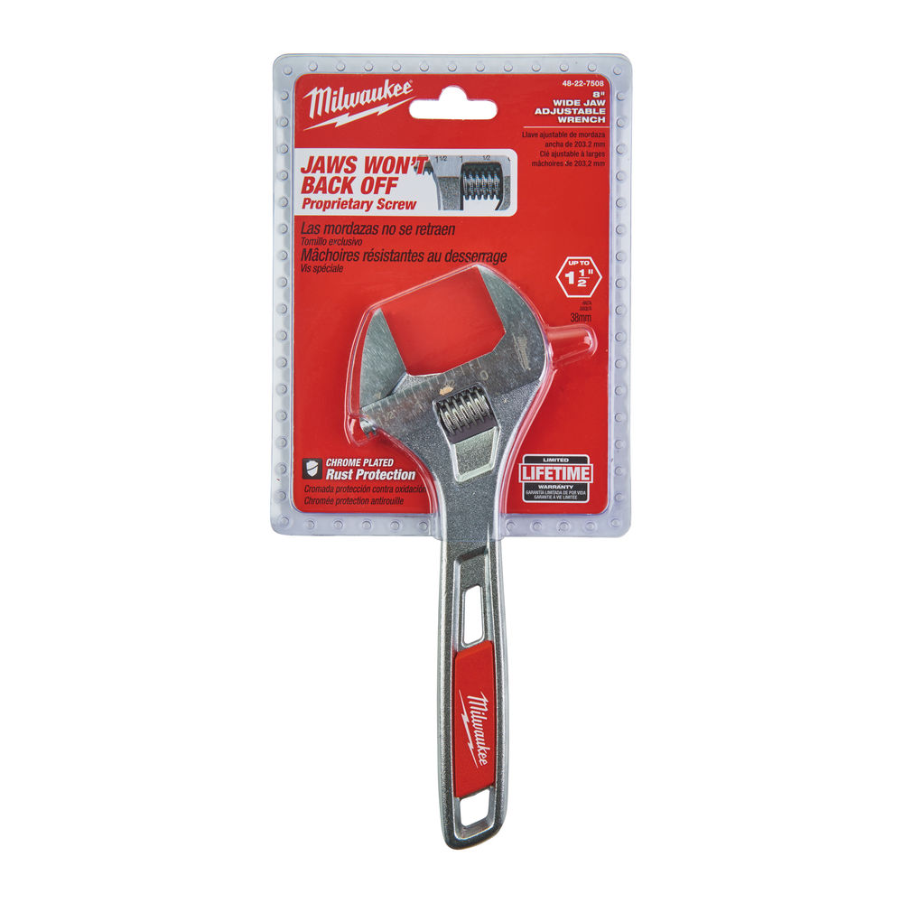 Llave ajustáble gran capacidad de 200mm, 40mm