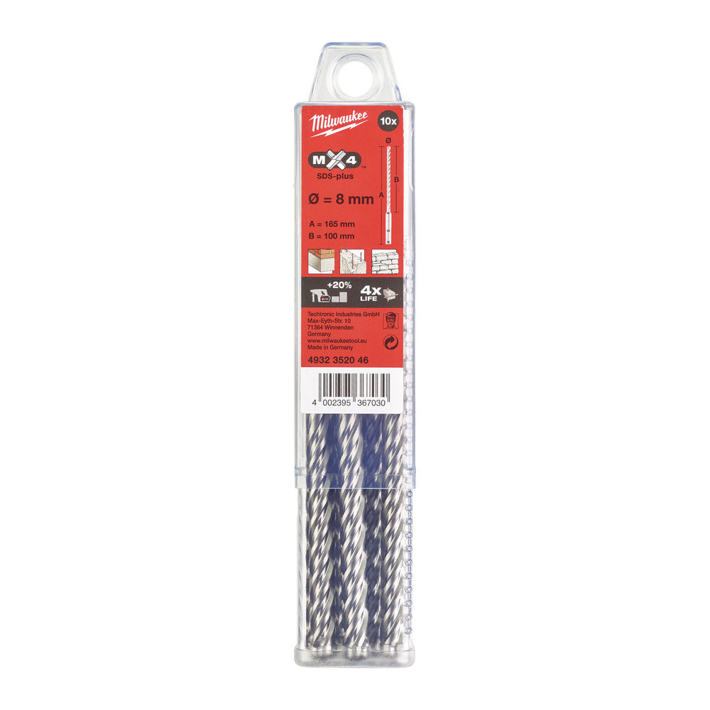Broca SDS-Plus MX4 8x160 - 10uds