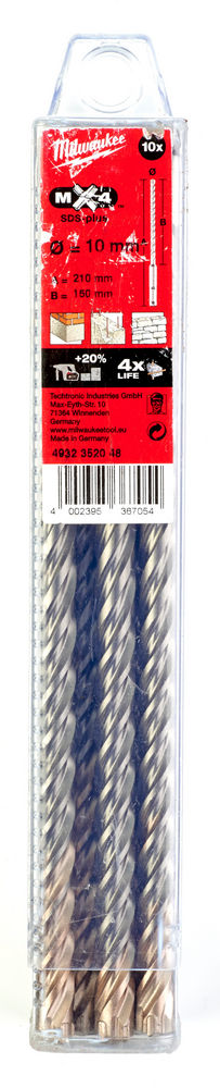 Broca SDS-Plus MX4 10x210 - 10uds
