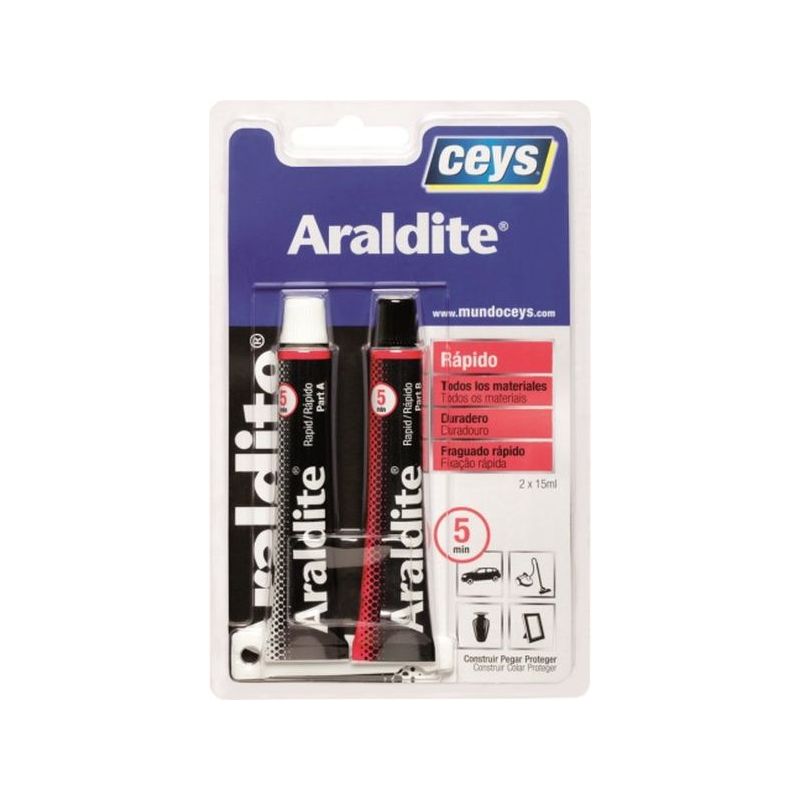 ADHESIVO EPOXY RAP 15+15 ML 5MIN. ARALDIT CEYS              
