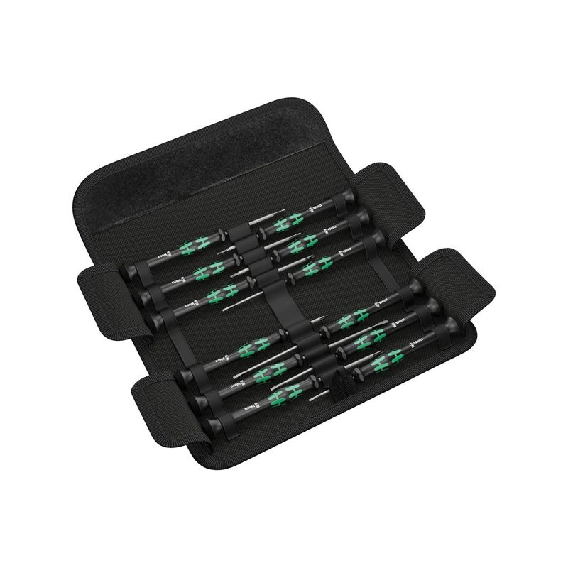 Juego destorn. p. electr.12 piezas en bolsa Wera