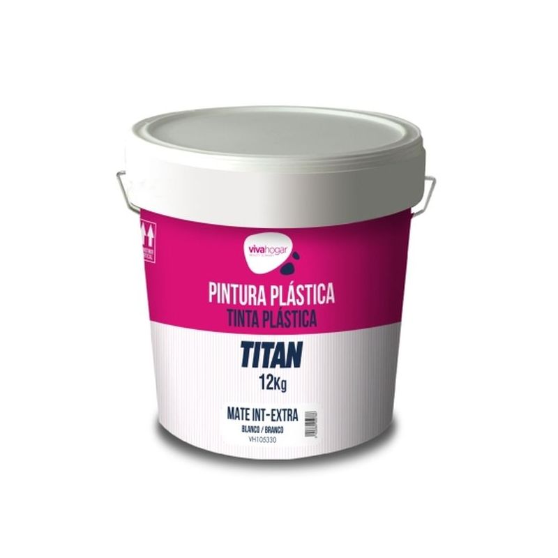 PINTURA PLAST MATE 12 KG BL INT. EXTRA VIVAHOGAR VIVAH      