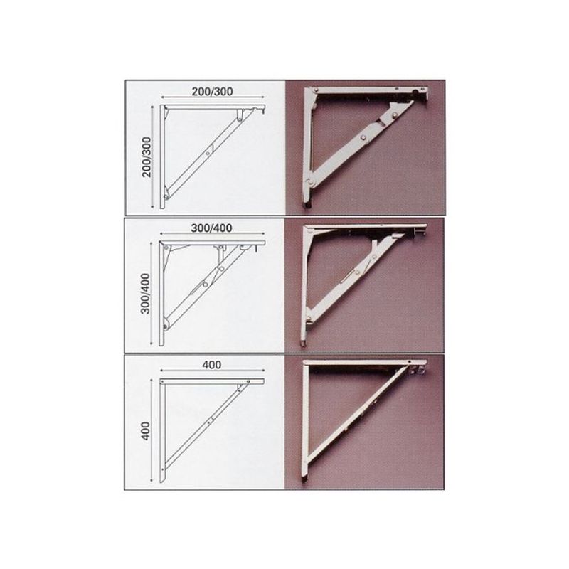 ESCUADRA SOP ABAT 20X20CM CR BIGRAP                         