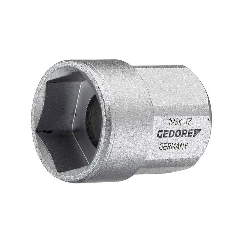 Llave de vaso de 1/2&quot; 24mm aloj. hex. Gedore