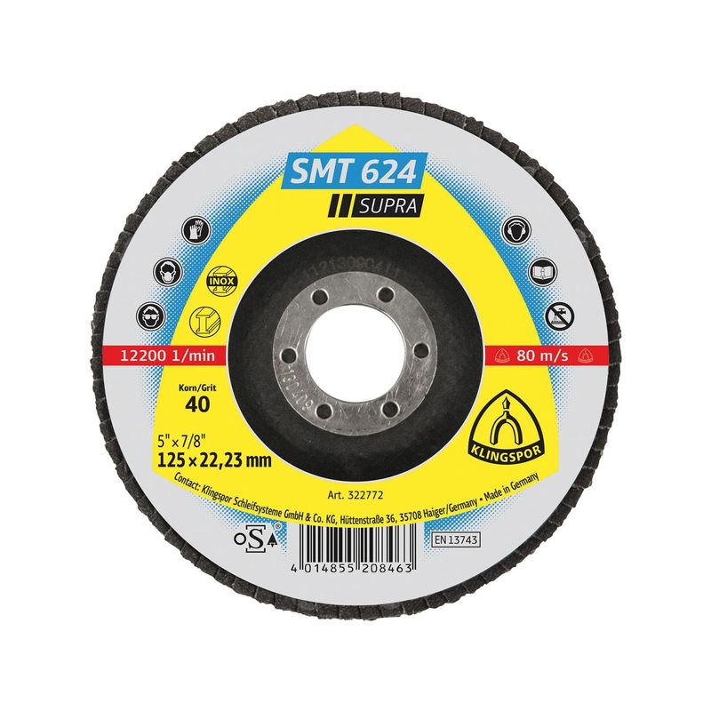 Platos de mopa abrasiva sMT 624 125mmK 40 acod. Klingspor