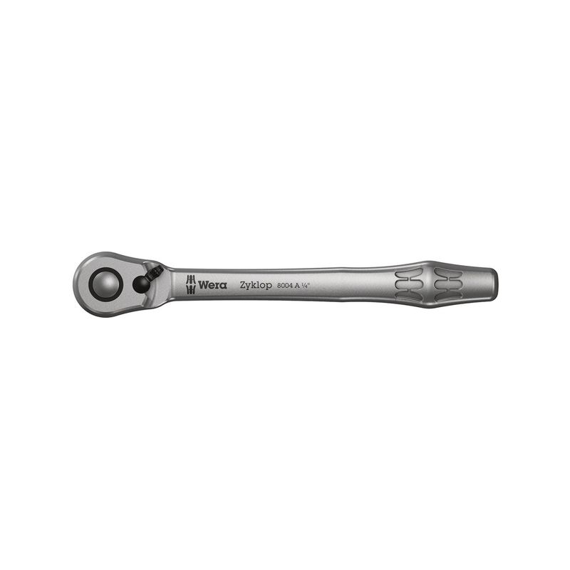 Carraca reversible con palanca de cambio 1/4&quot;ZYKLOP metal switch Wera