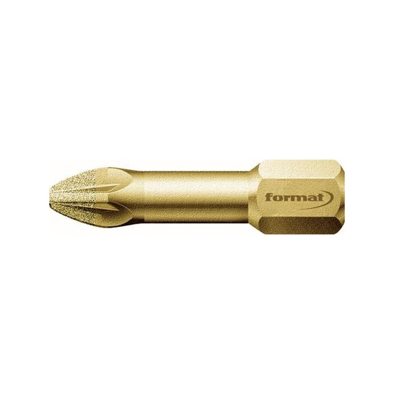 Punta 1/4&quot; DIN 3126 C 6,3PZ3x25mm diamante FORMAT