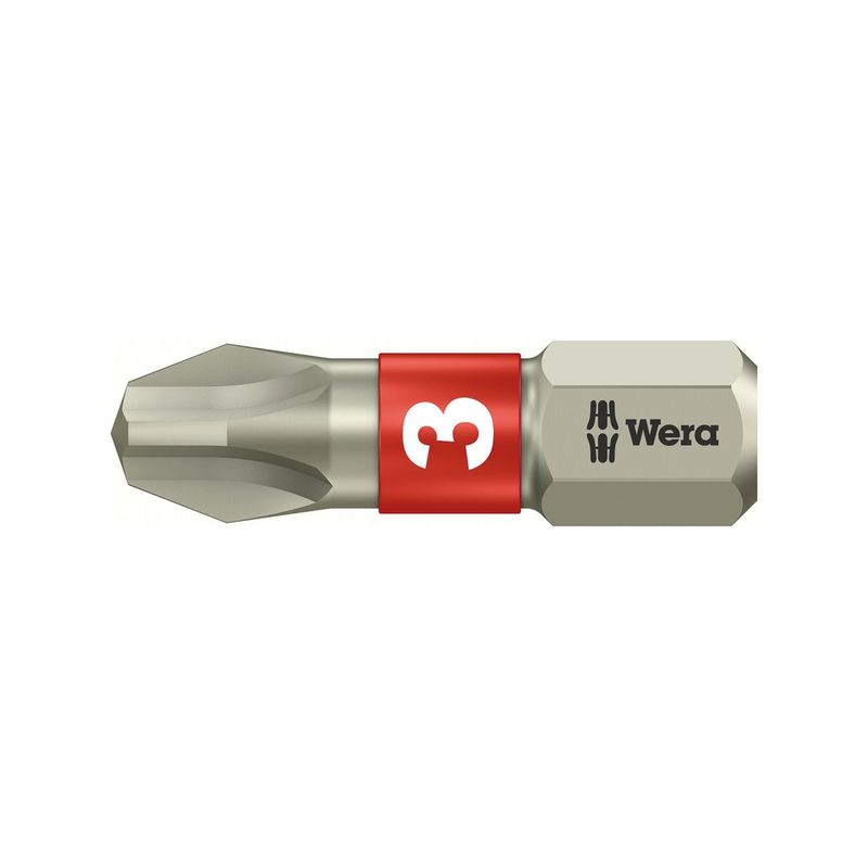Punta 1/4&quot; DIN3126 C6,3 PH3x25mm inoxidable Wera