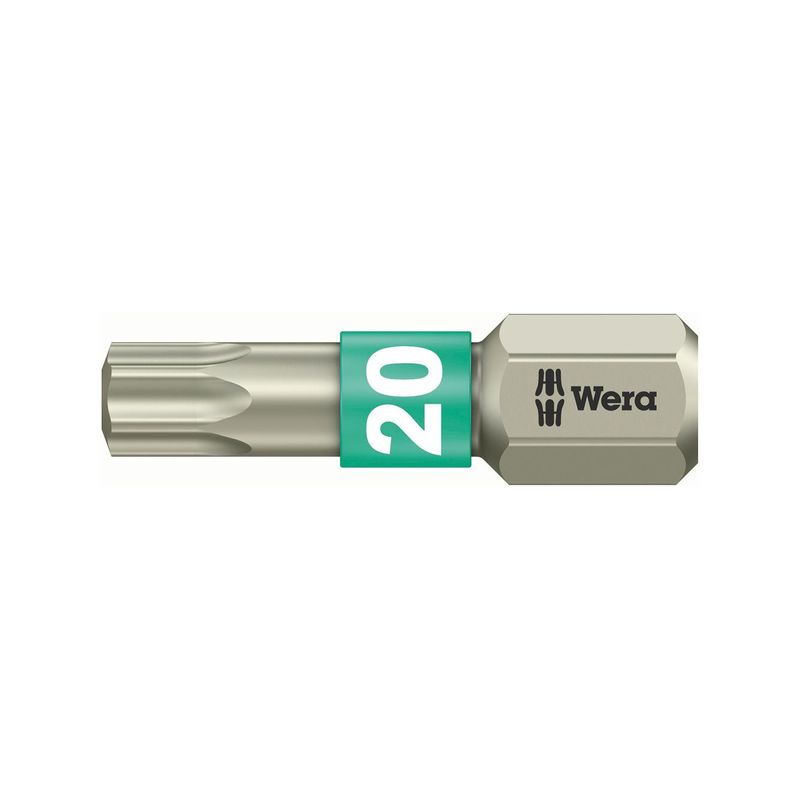 Punta 1/4&quot; DIN3126 C6,3 T20x25mm inoxidable Wera