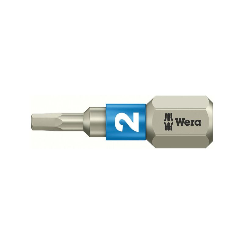 Punta 1/4&quot; DIN3126 C6,3 Hex 2,0x25mm inox. Wera