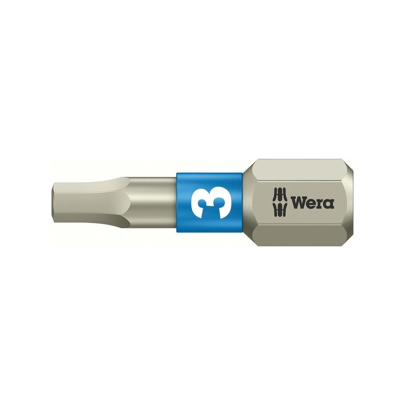 Punta 1/4&quot; DIN3126 C6,3 Hex 3,0x25mm inox. Wera