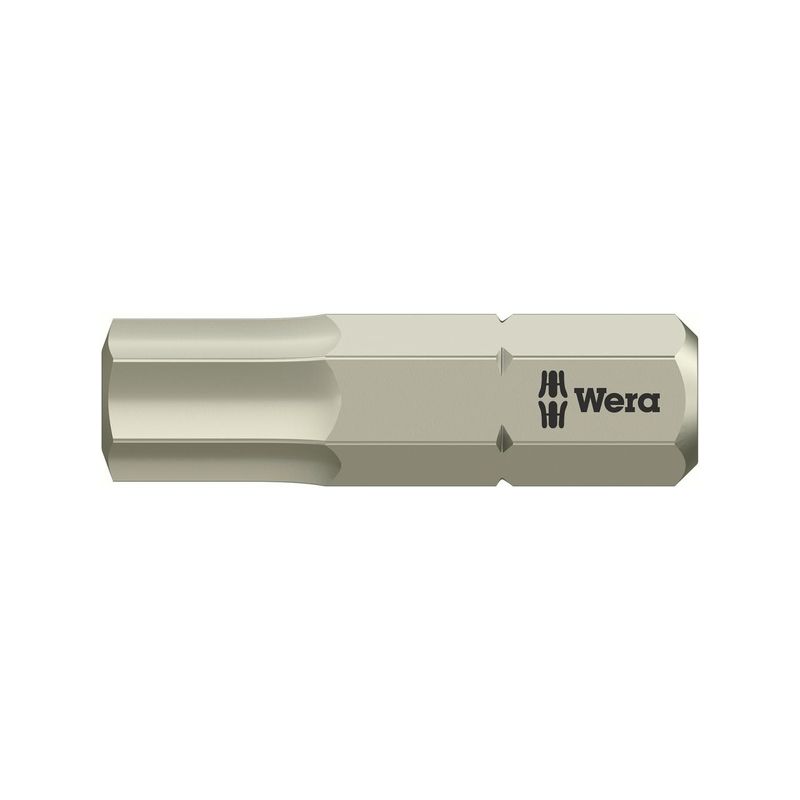 Punta 1/4&quot; DIN3126 C6,3 Hex 6,0x25mm inox. Wera