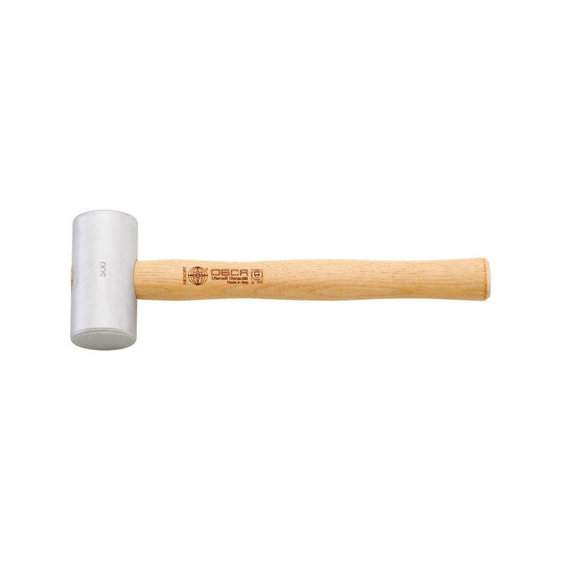 Martillo alu. Cilindrico 250g mango-nogal Osca