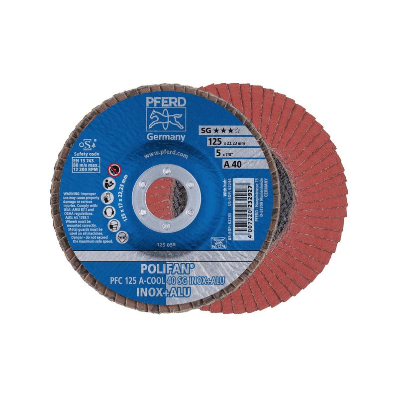 Plato mopa abr., convexo 125mm A 40 SG-COOL Pferd