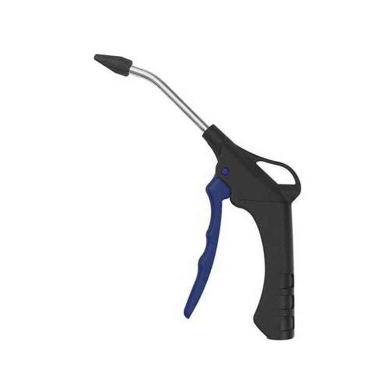 Pistola de soplado con alarg. goma+acopl.-conector