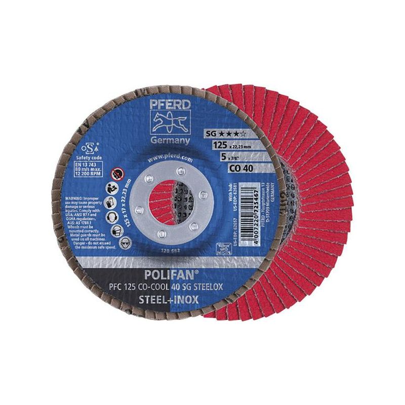 Plato mopa abr., convexo 125mm CO40 SGP-COOL Pferd