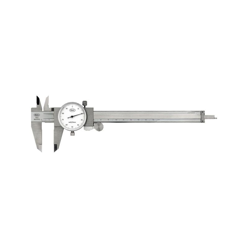 Pie rey reloj comparador 150mm 0,01mm MAHR