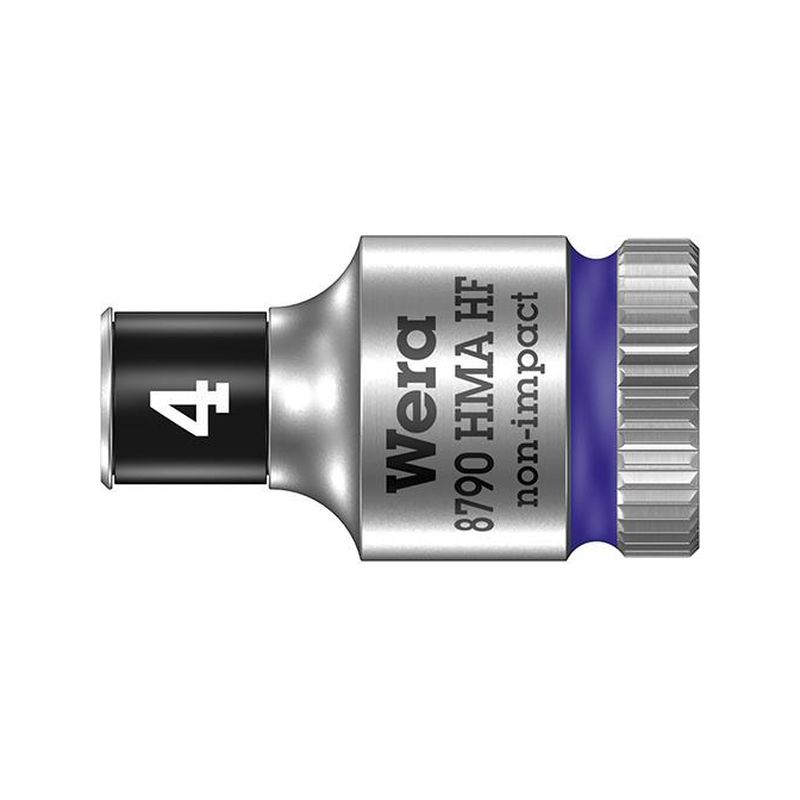 Vaso de llave de vaso con funcion retencion hexlarga 1/4&quot; 4x mmWera