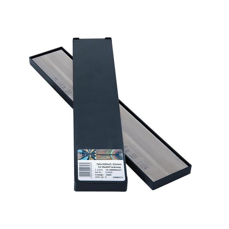 Laminas metalicas 50x300x0,04mm 10Bl/P H+S