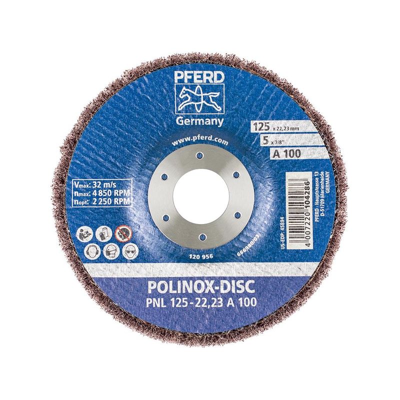 Disco abrasivo POLINOX 125x22,23mm A 280Pferd