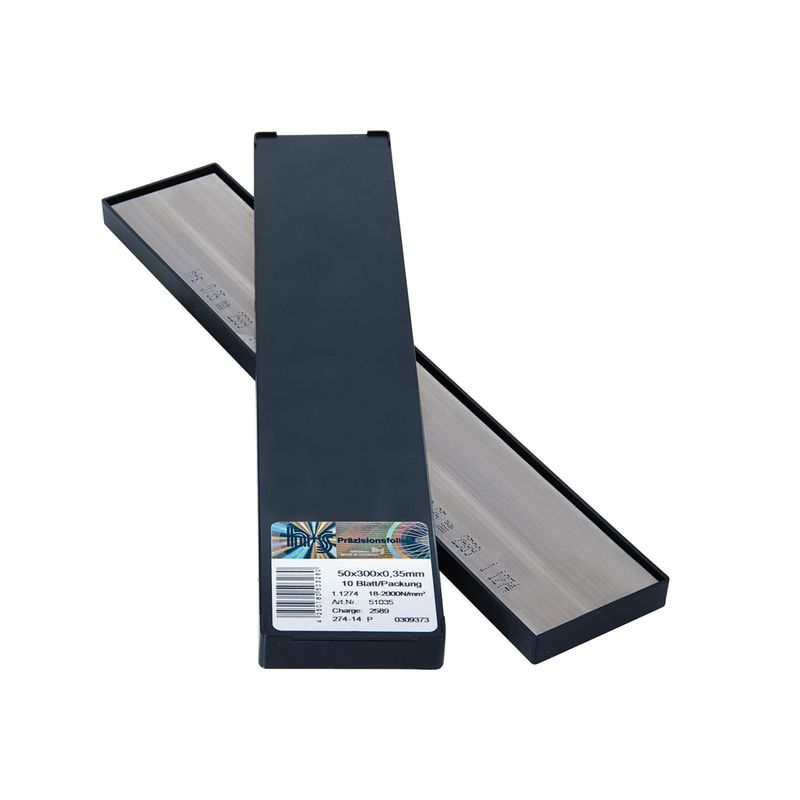 Laminas metalicas acero inoxidable 50x300x0,05mm10Bl/P H+S