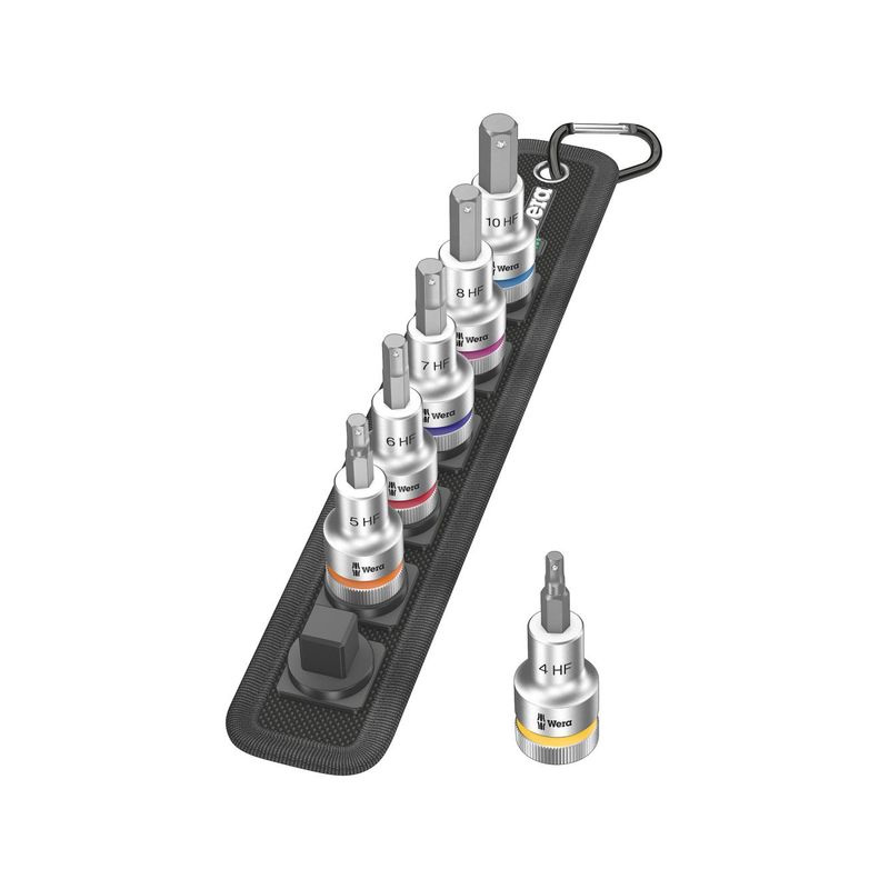 Jgo puntas destornillador1/2&quot; hembra hexcon funcion de fijacion6 unidades Wera
