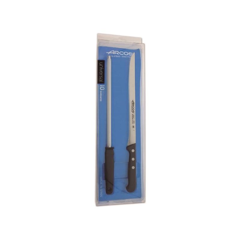 CUCHILLO JAMONERO CHAIRA 250MM NE INOX ARCOS 285500 2 PZ