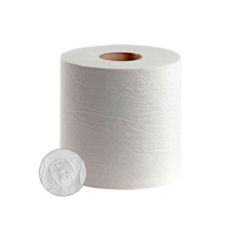 PAPEL MECHA BOBINA 135MT DOBLE CAPA RECIC. GOFRADO LISMA 6 P
