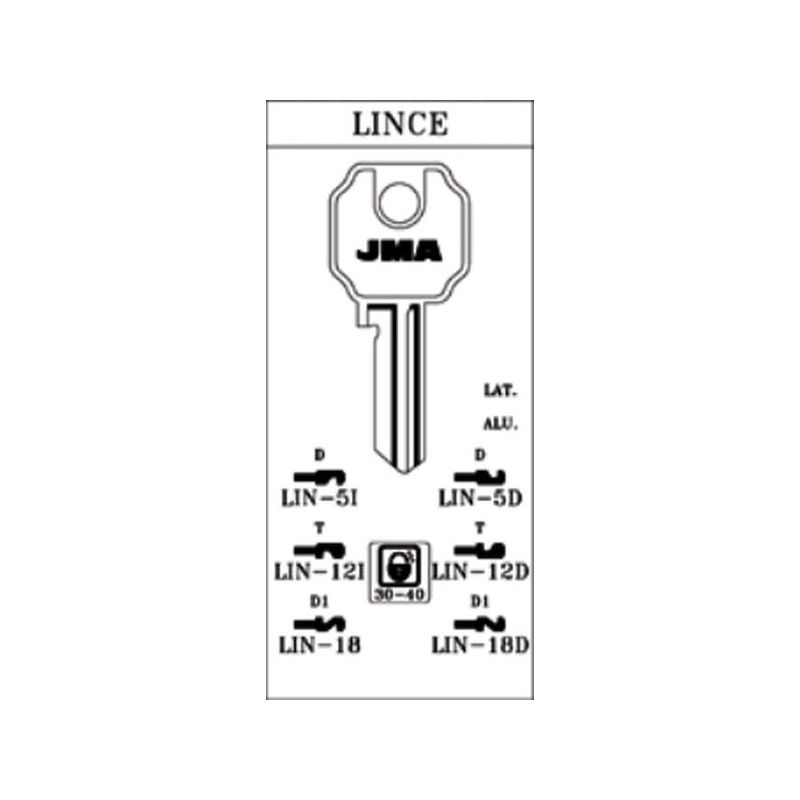 LLAVE CILINDRO EN BRUTO JMA AC LIN-18D