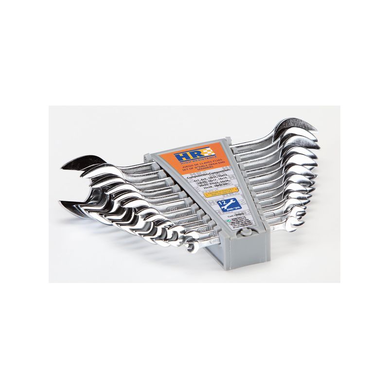 JUEGO 12 LLAVES FIJAS HR 6X7 A 30X32 MM