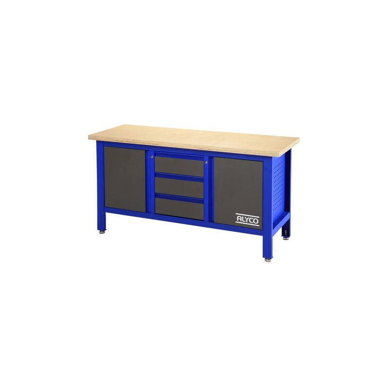 MESA TRABAJO 3 CAJ+PORTON 1690x600x865MM