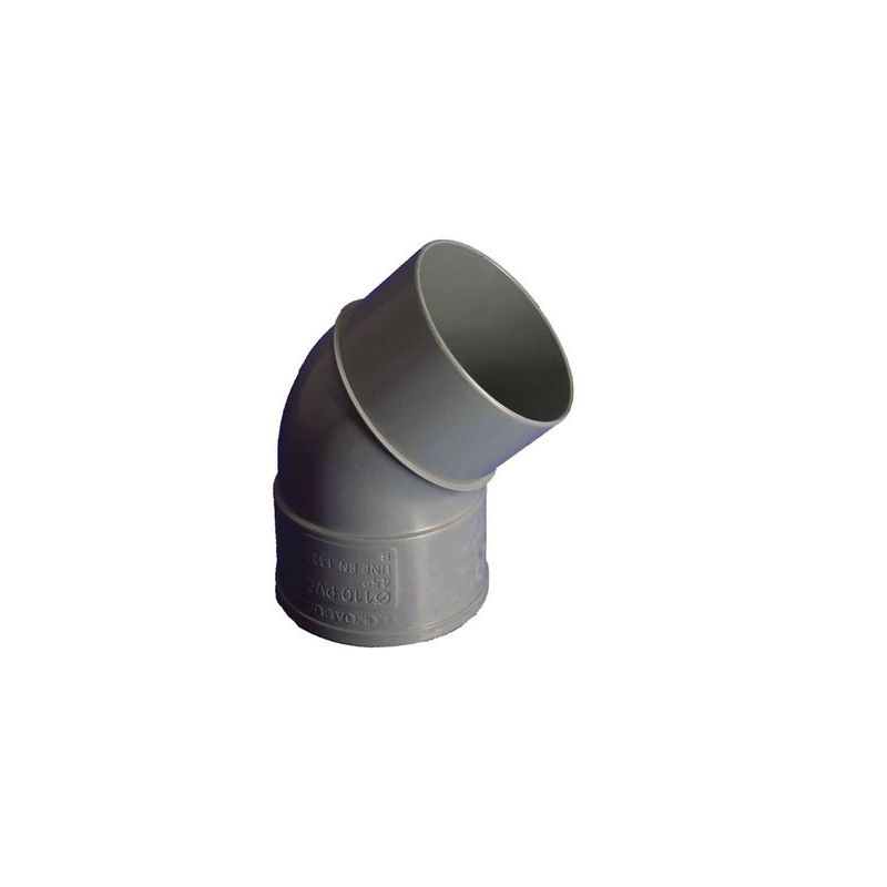 CODO EVAC M-H 45§ 075MMØ PVC HIDROT