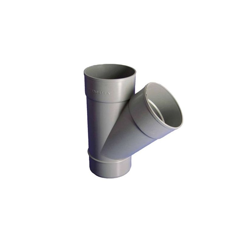 DERIVACION EVAC M-H 45§ 125MMØ PVC HIDROT