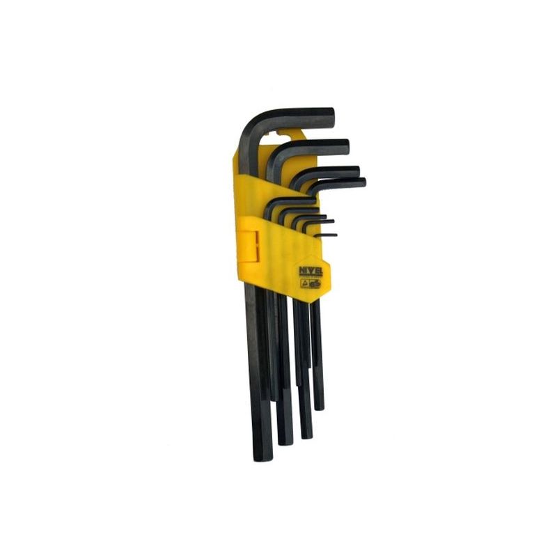 LLAVE ALLEN HEXAG. 1,5-10MM LARGA NE NIVEL 9 PZ